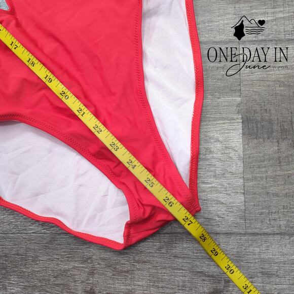 Eomenie Halter Cut Out Tie One Piece Swimsuit Size M - Picture 4 of 5